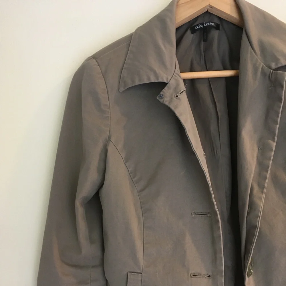 ♦️ Brown Womens Quarter-sleeve Blazer - Picture 4 of 6